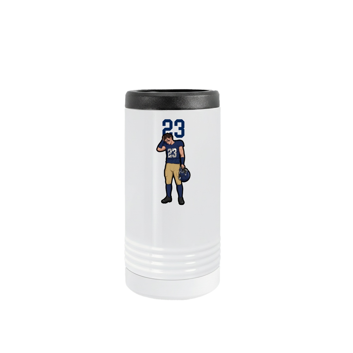 Slim Beverage Holder — Number Top in White