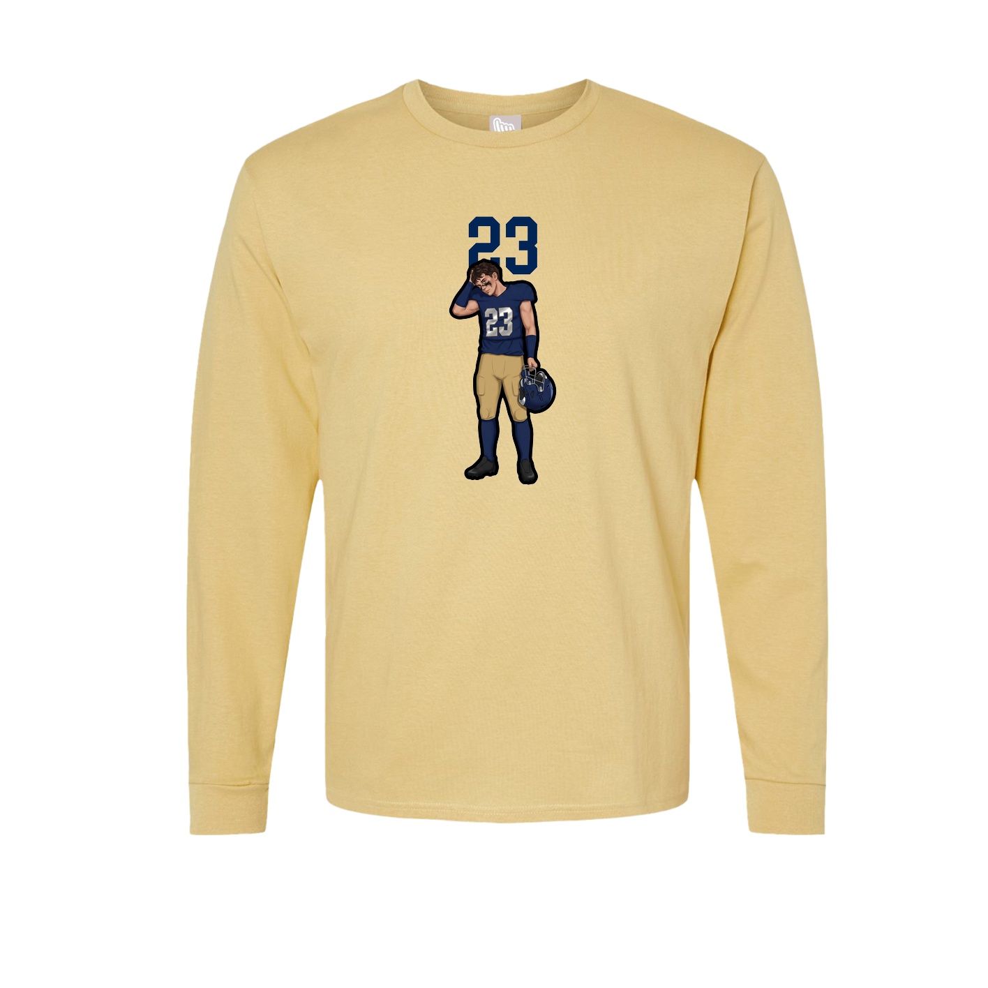 Long Sleeve Tee — Number Top in Vegas Gold