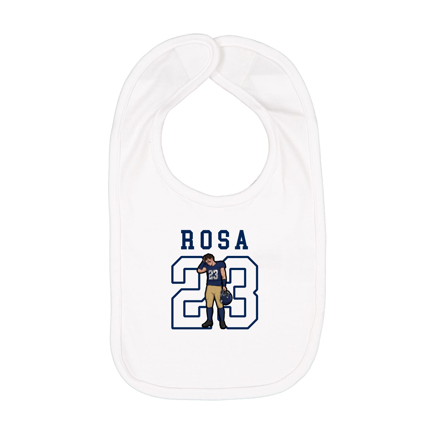 Infant Bib — Shirsey in White