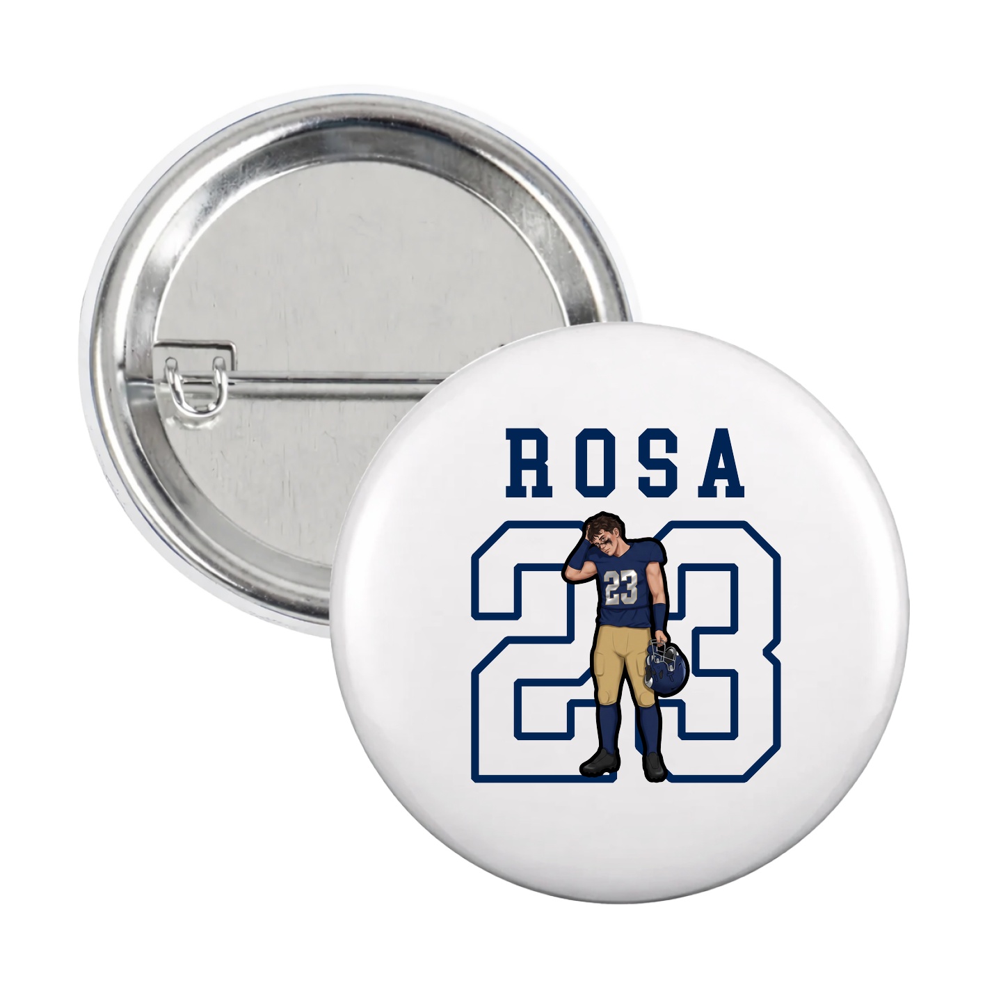 Game Day Button — Shirsey in White