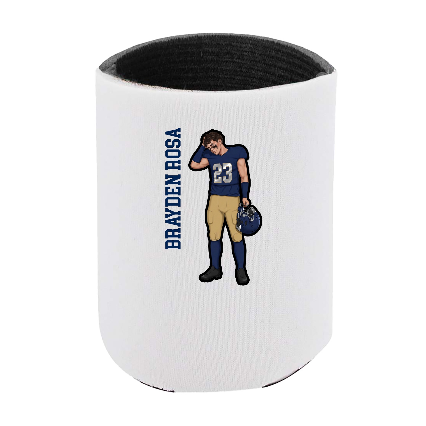 Can Holder — Name Vertical in White