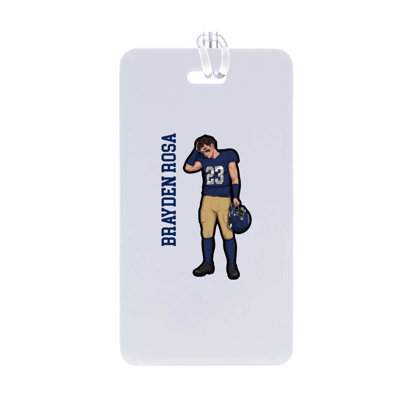 Bag Tag — Name Vertical in Classic