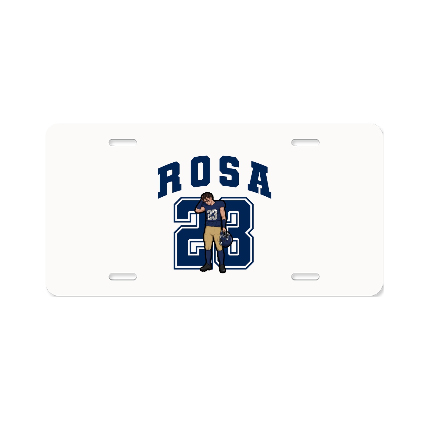 License Plate — Number in Classic