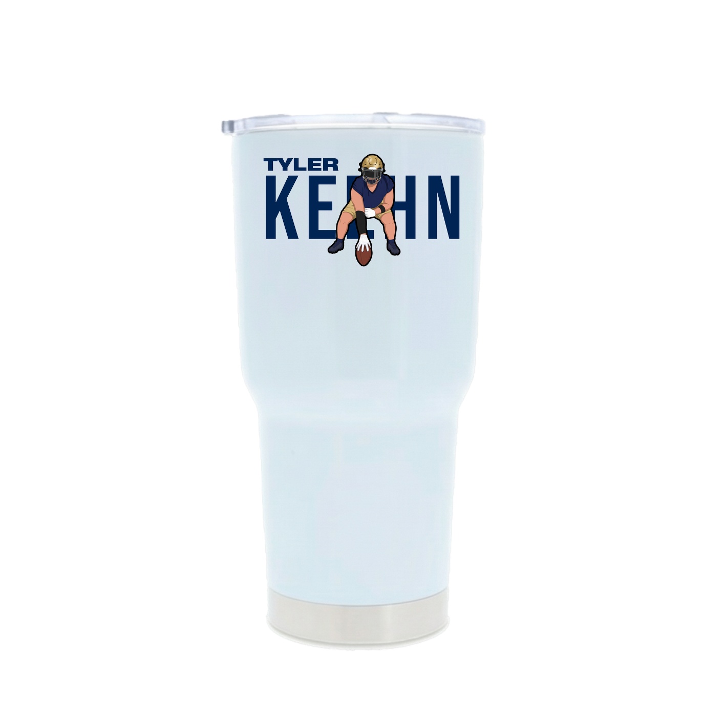 30oz Stainless Steel Tumbler — Player Name in White