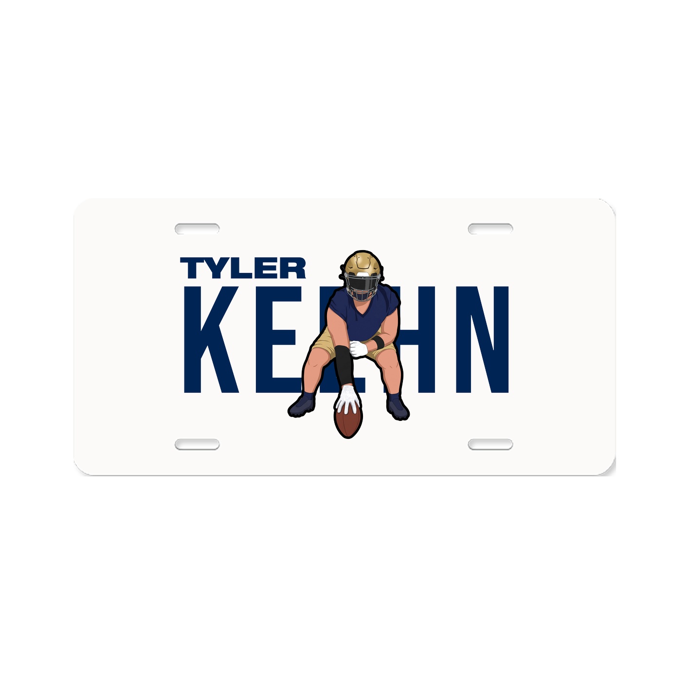 License Plate — Player Name in Classic