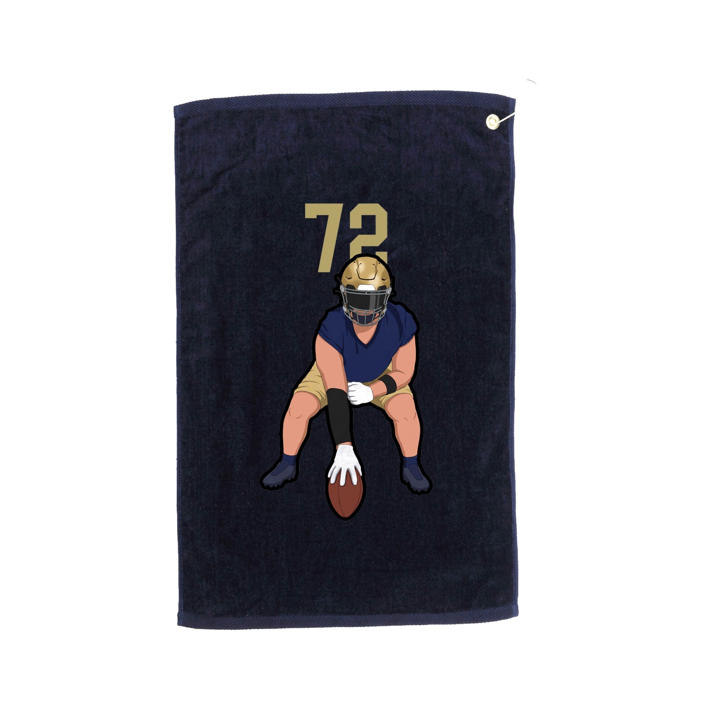 Golf Towel — Number Top in Navy
