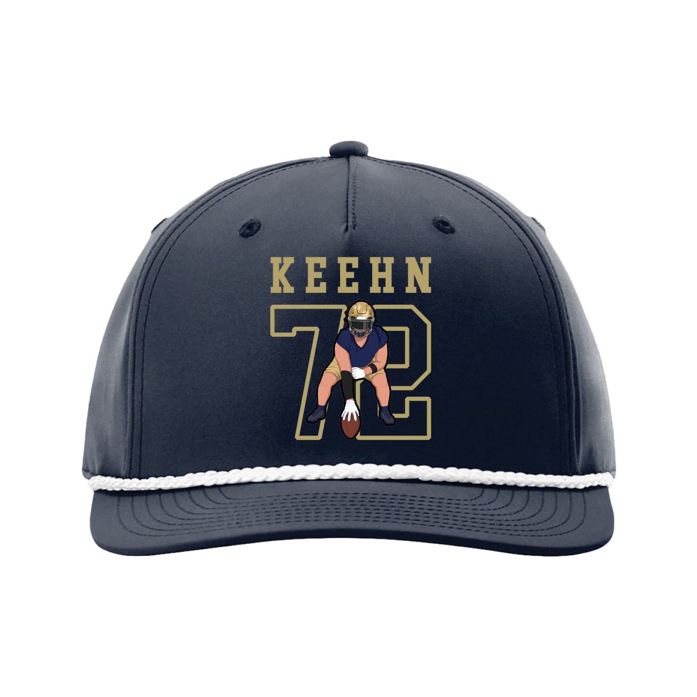 Five-Panel Classic Rope Cap — Shirsey in Navy