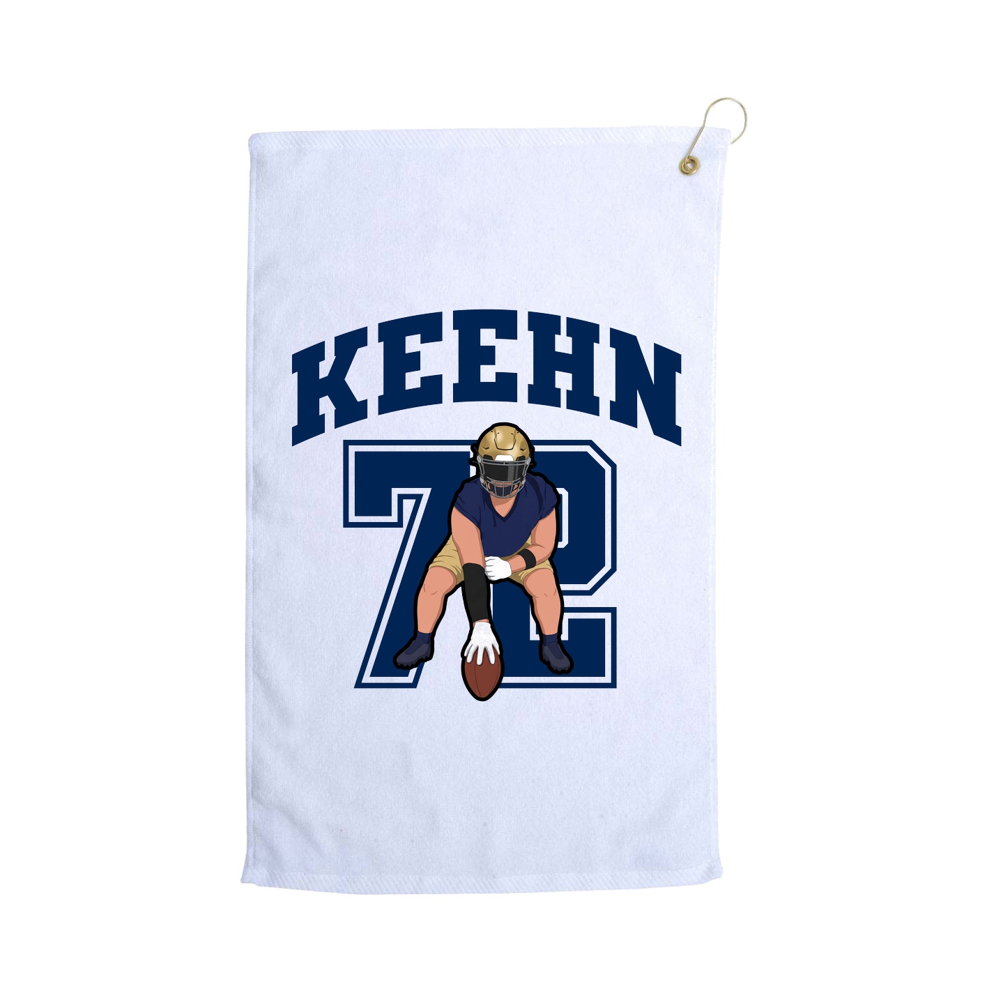 Golf Towel — Number in White