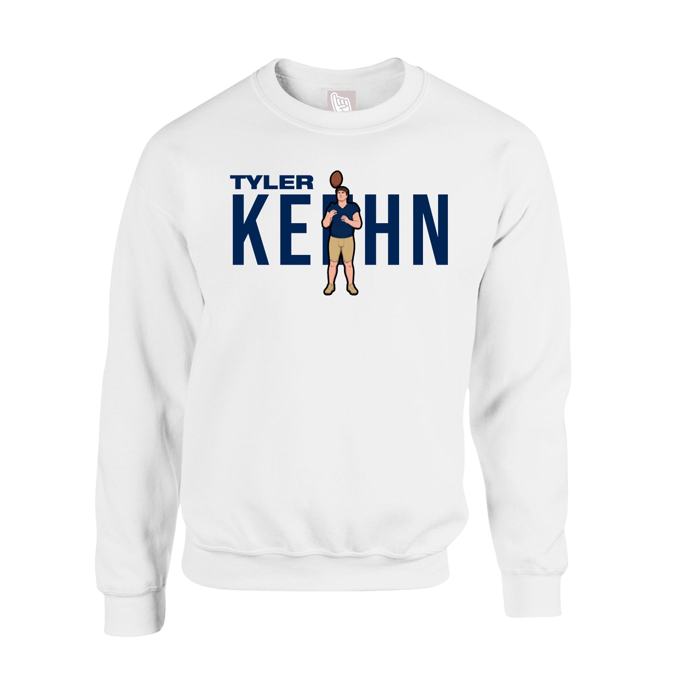Fleece Crew — Player Name in White