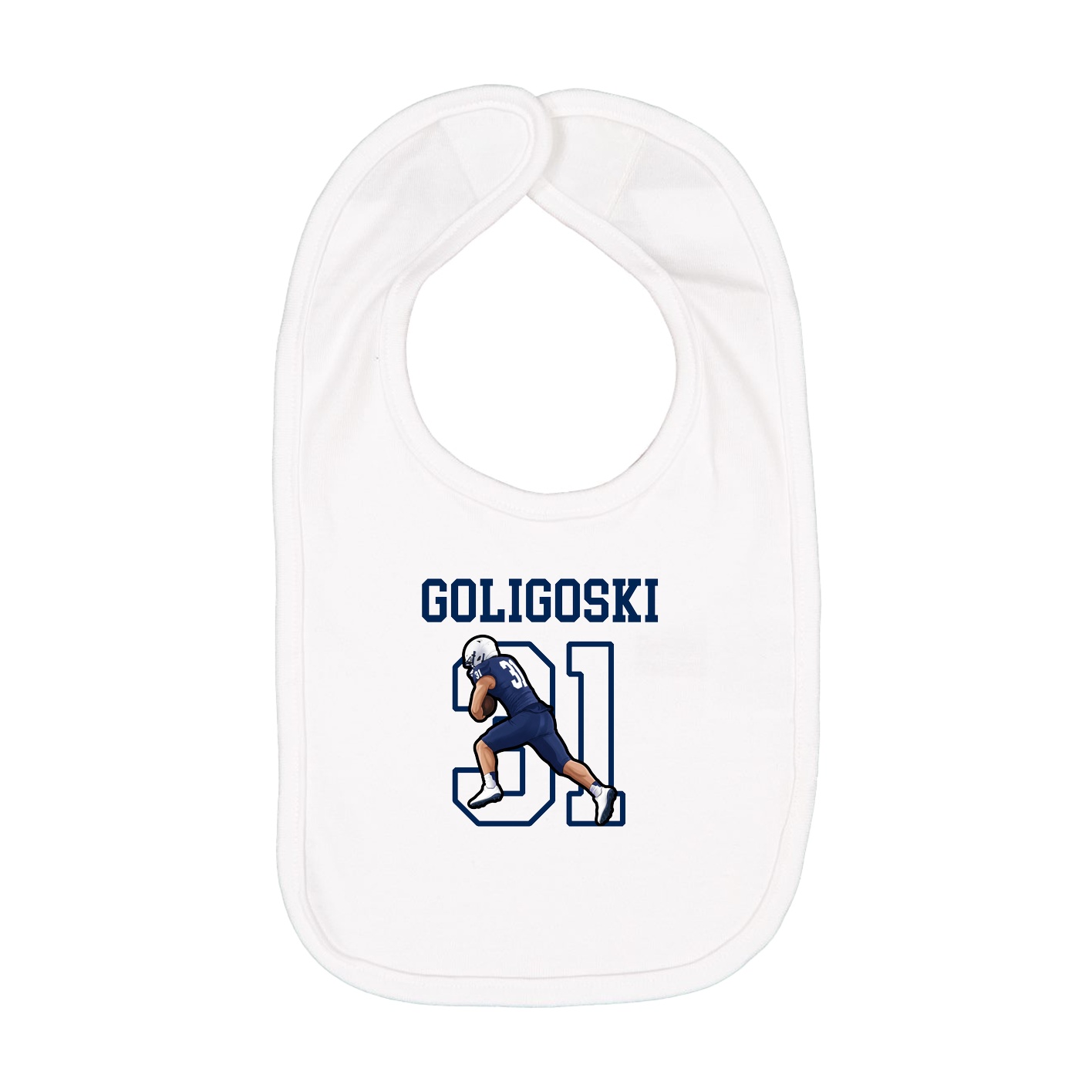 Infant Bib — Shirsey in White