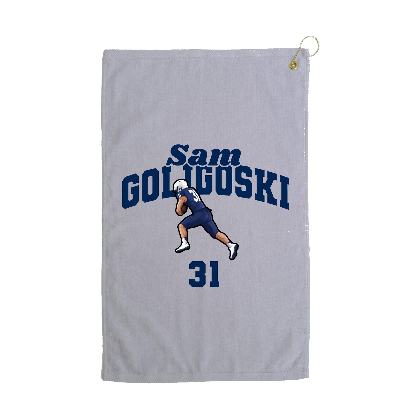 Golf Towel — Signature Arch in Grey