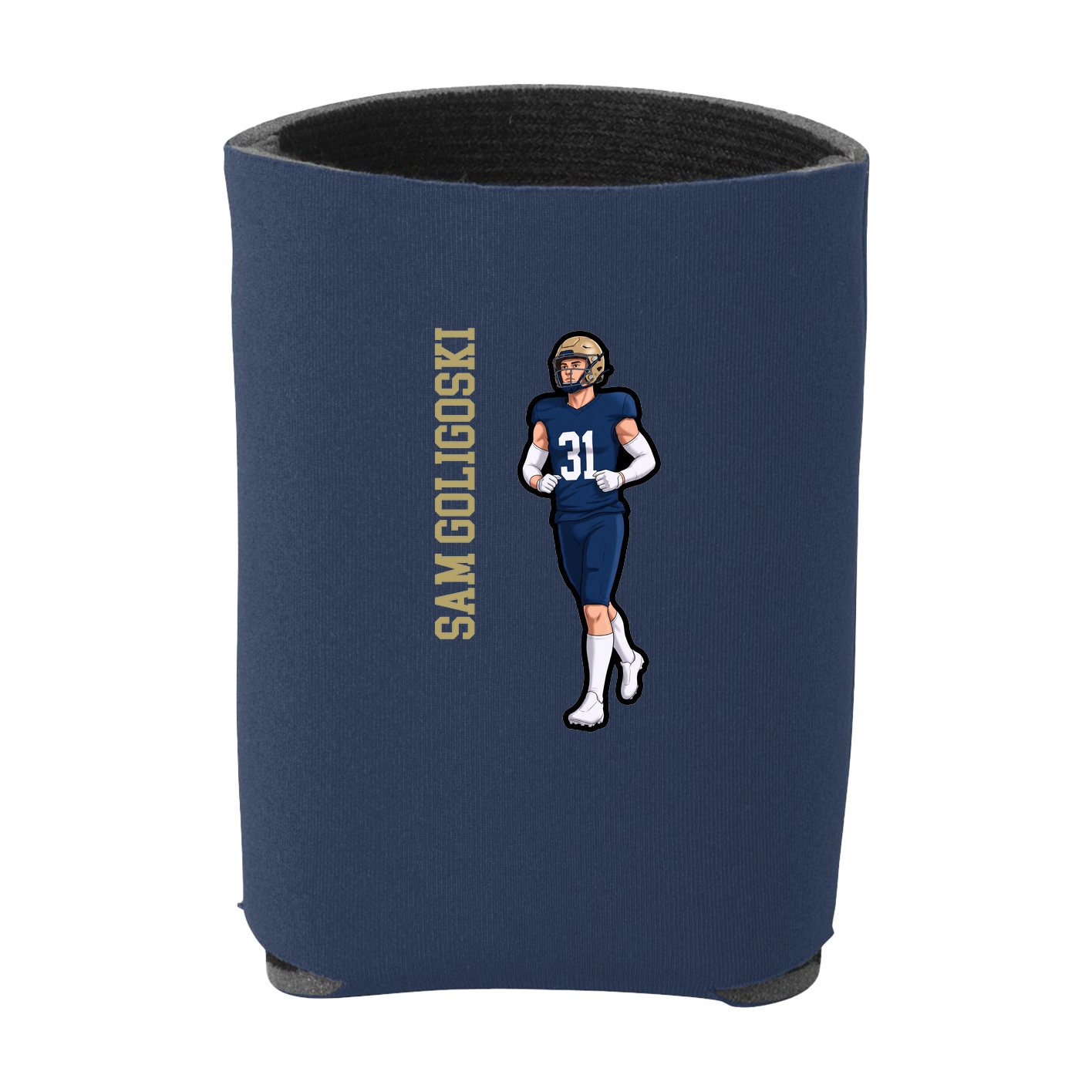 Can Holder — Name Vertical in Navy