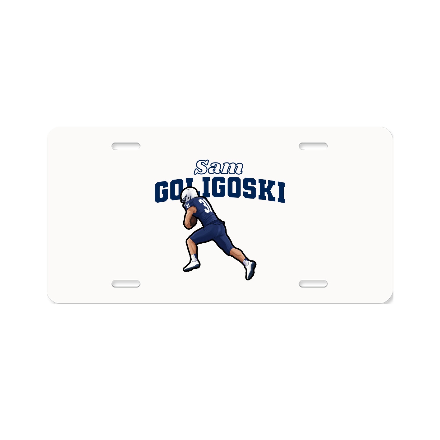 License Plate — Name Arch in Classic