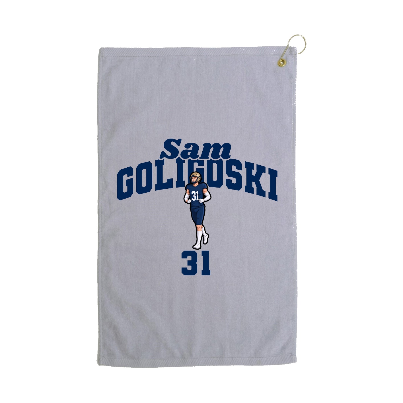 Golf Towel — Signature Arch in Grey
