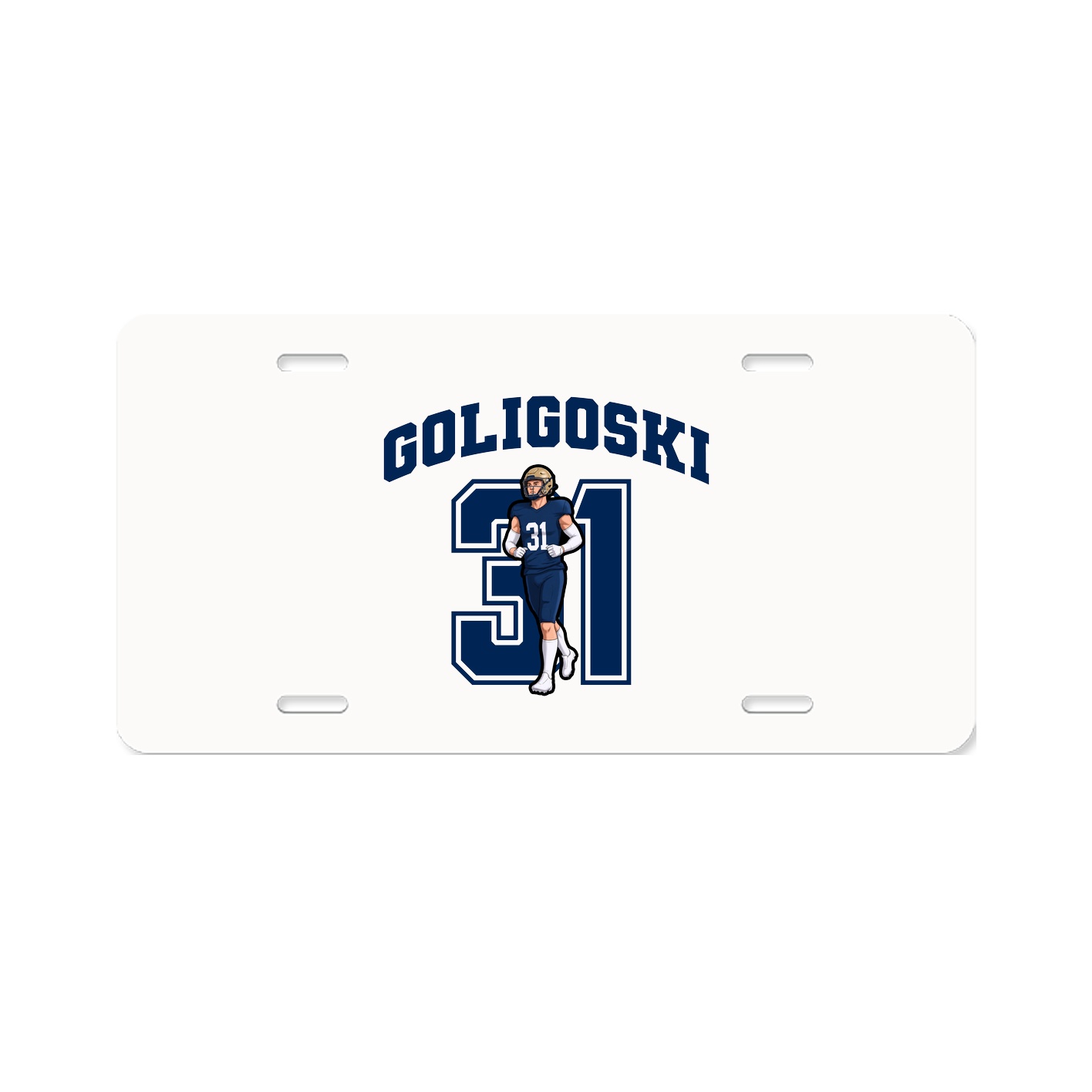 License Plate — Number in Classic