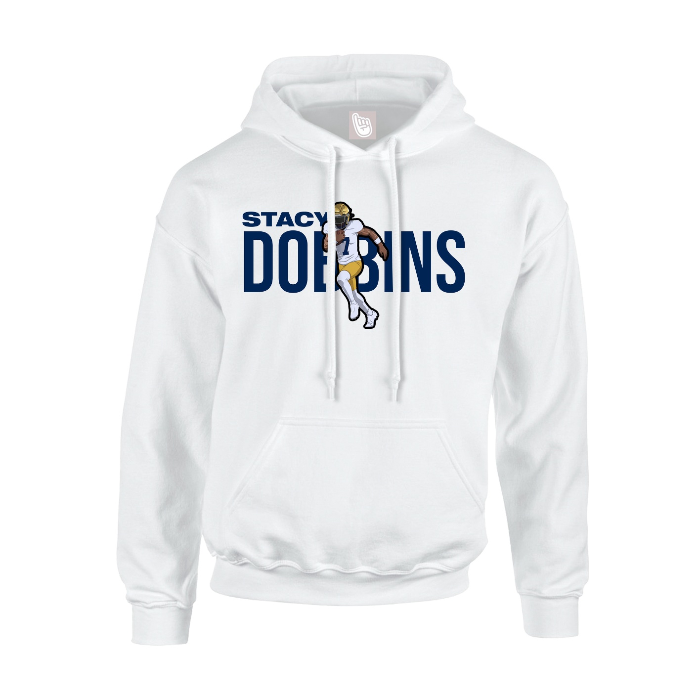 Youth Hoodie — Player Name in White