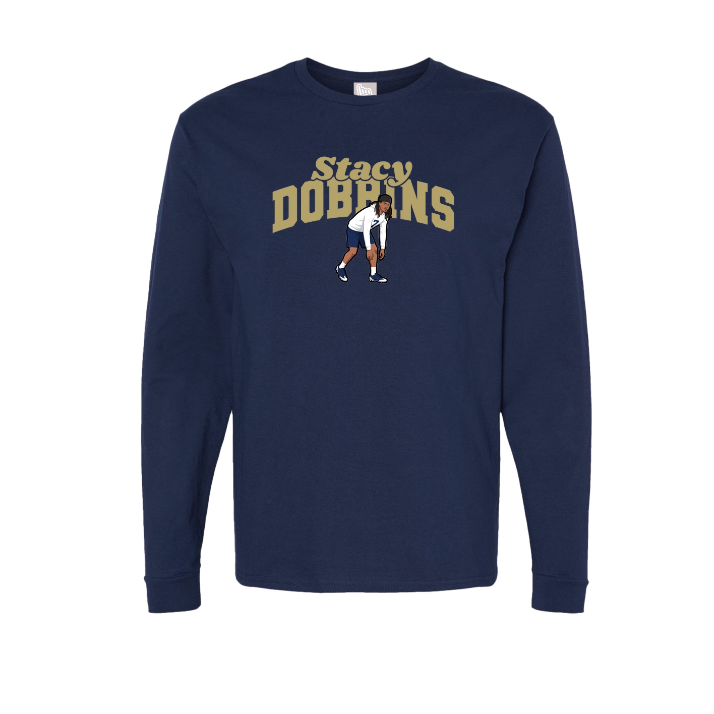 Long Sleeve Tee — Signature Arch in Navy
