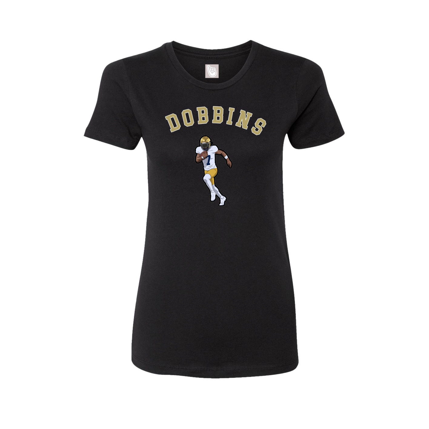 Fitted Women's Tee — Shirsey Arch in Black
