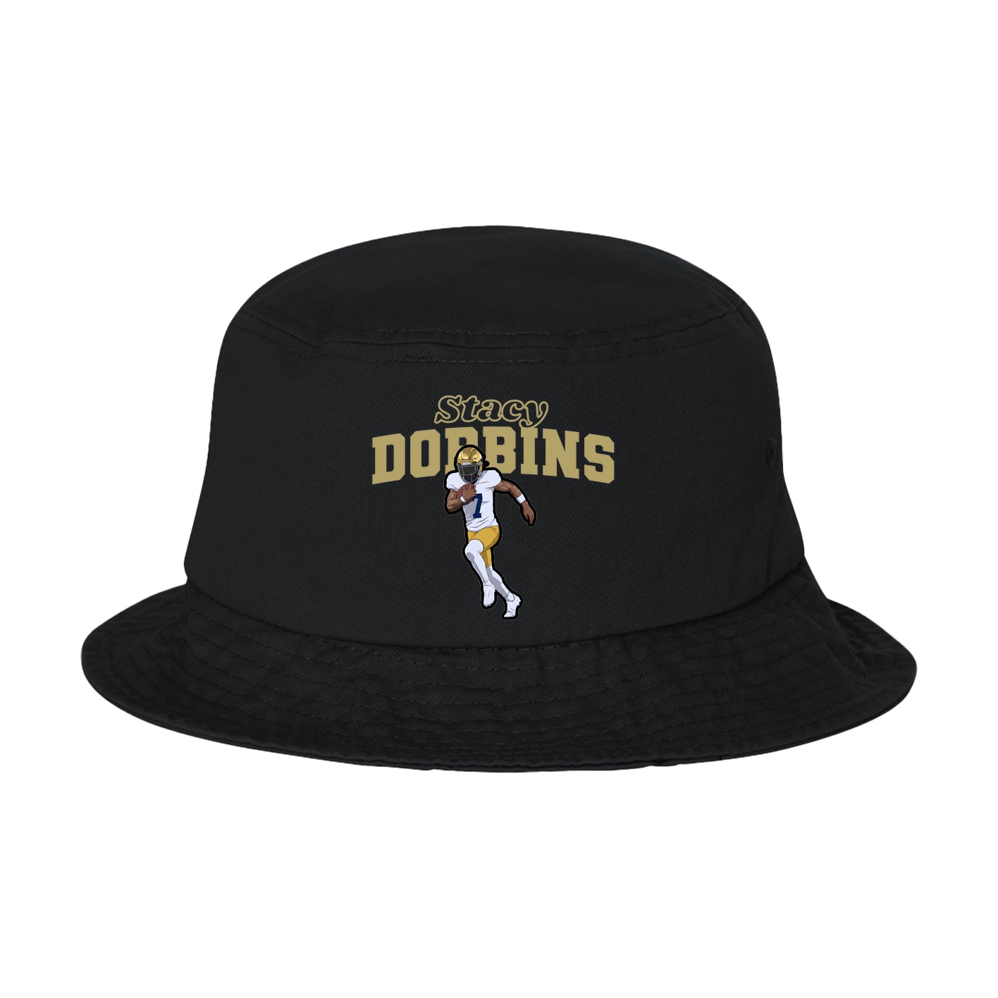 Bucket Cap — Name Arch in Black