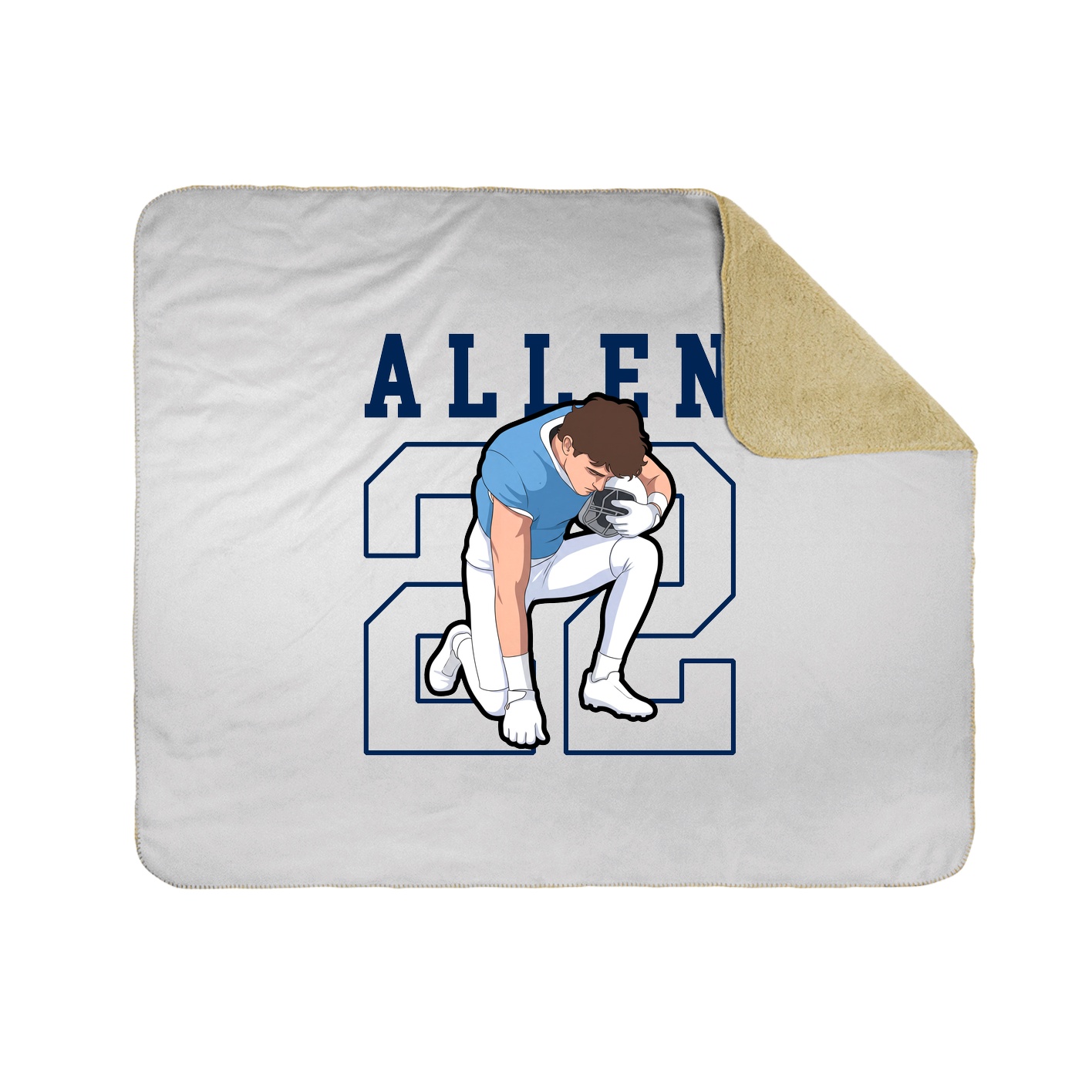 50x60 Sherpa Lined Throw Blanket