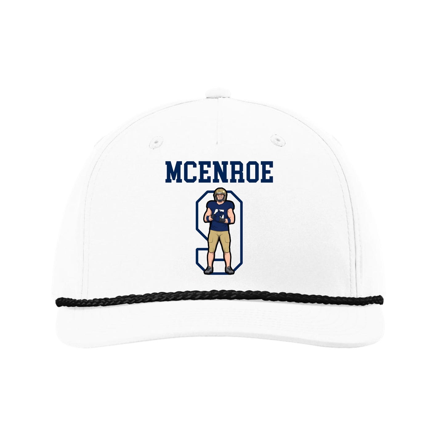 Five-Panel Classic Rope Cap — Shirsey in White