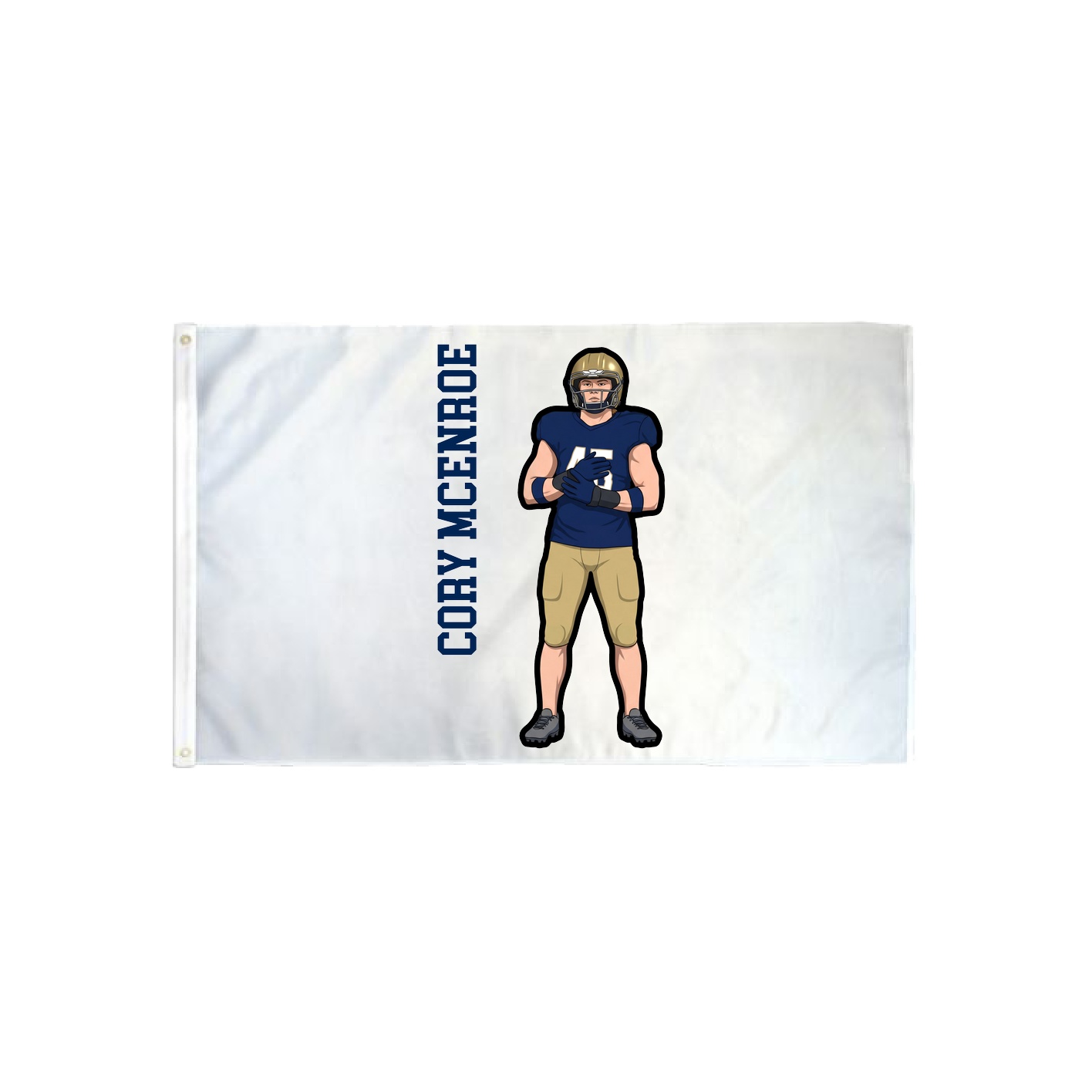 3x5 Flag — Name Vertical in Classic