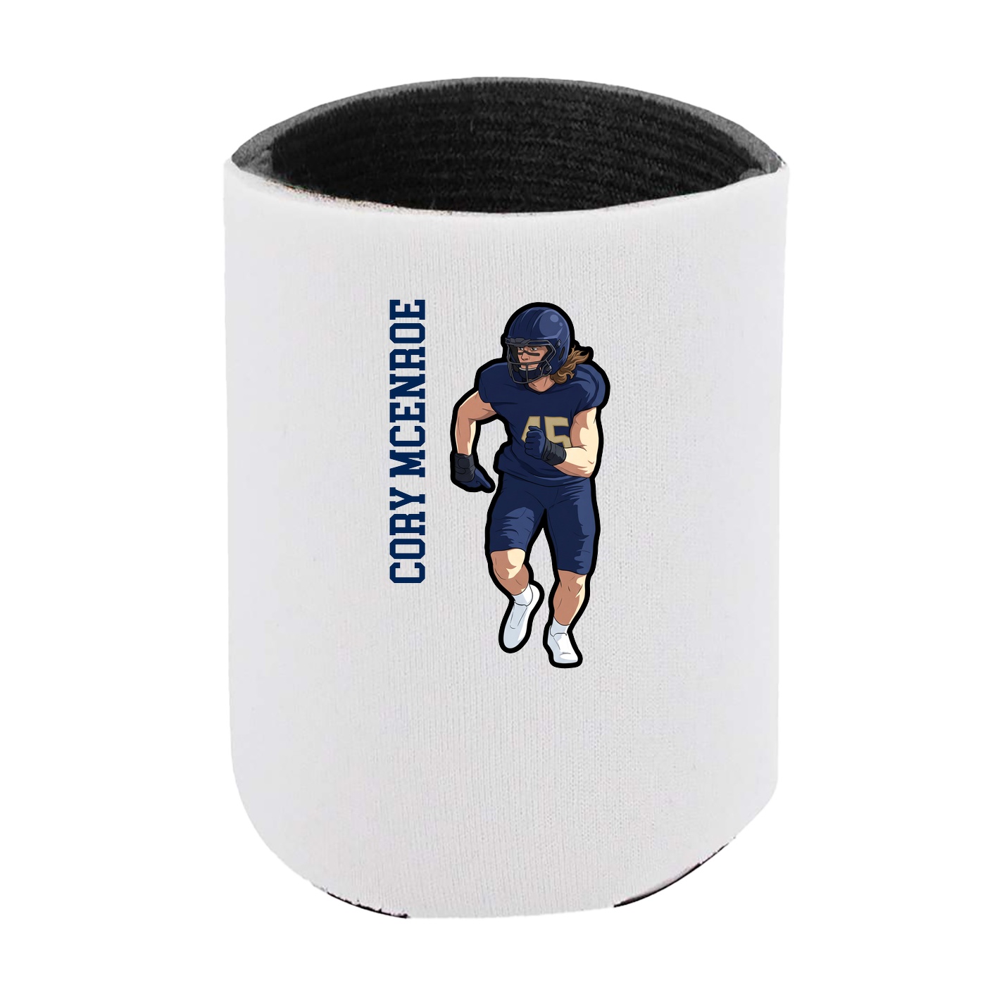 Can Holder — Name Vertical in White
