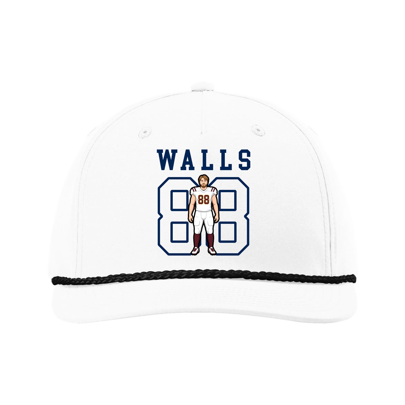 Five-Panel Classic Rope Cap — Shirsey in White