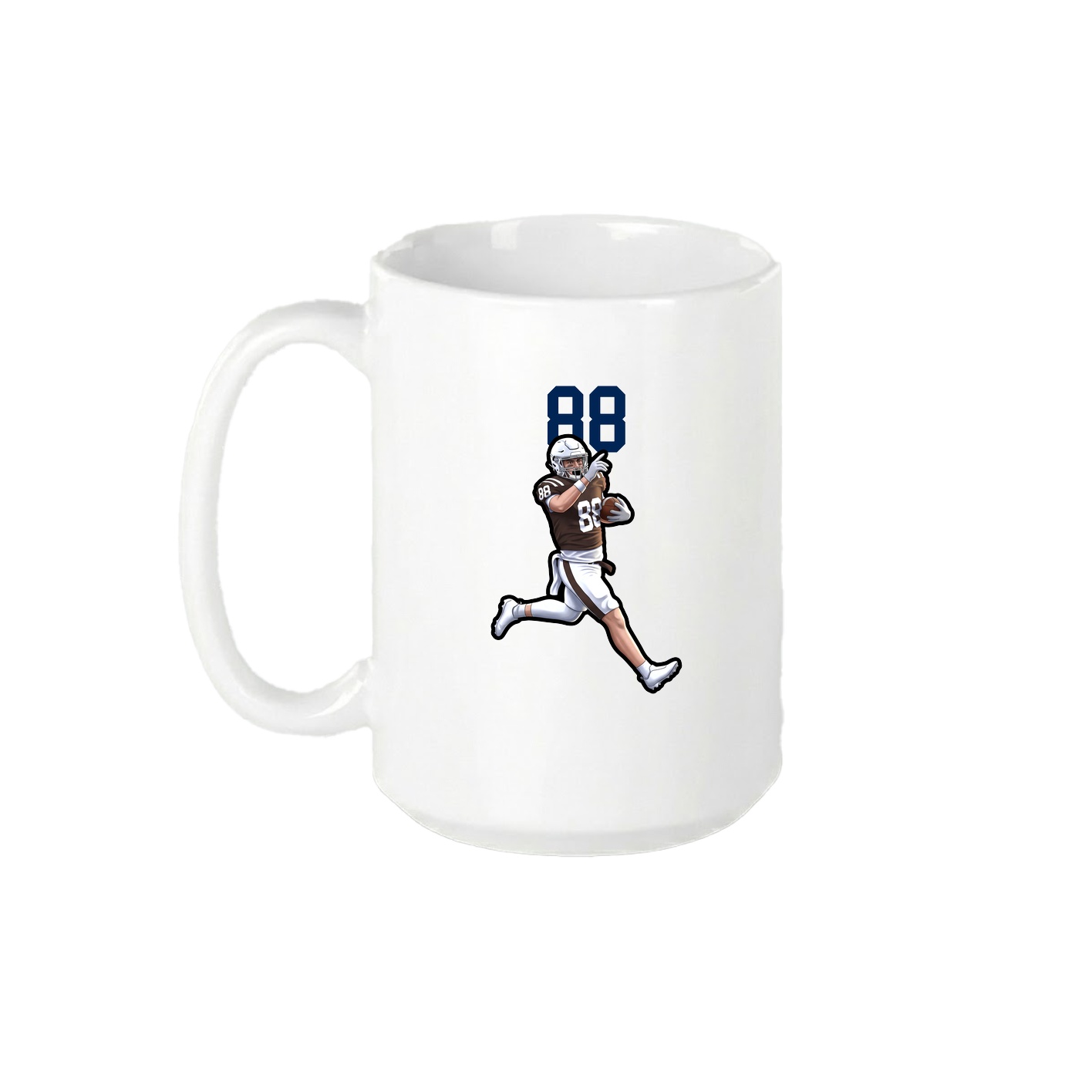 15oz Coffee Mug — Number Top in White