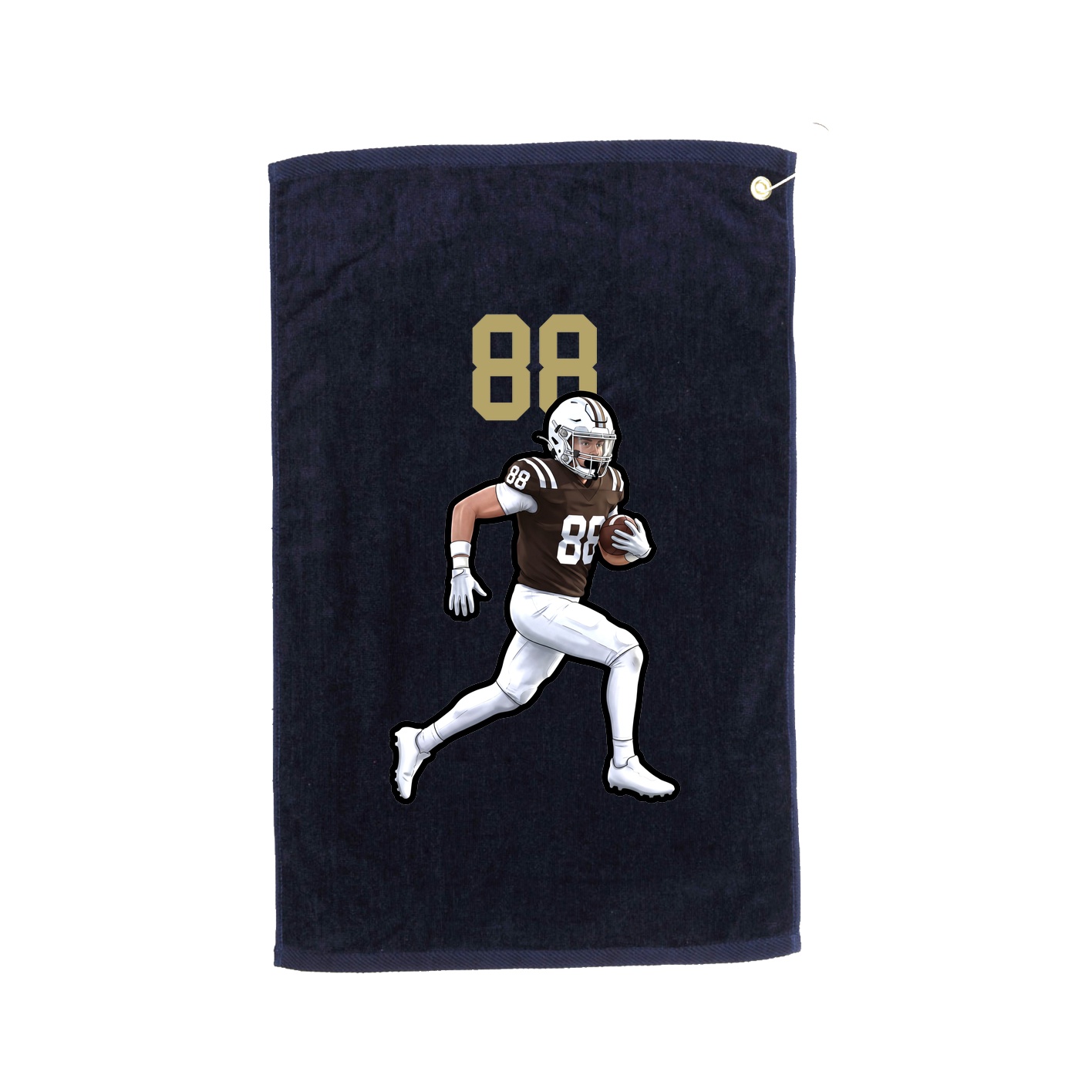 Golf Towel — Number Top in Navy