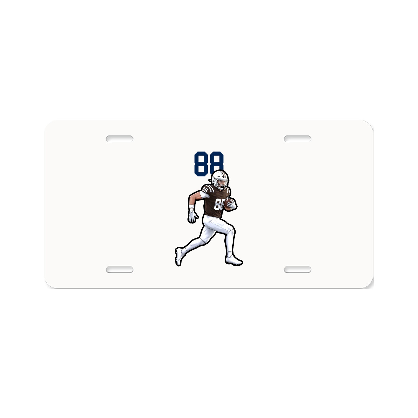 License Plate — Number Top in Classic