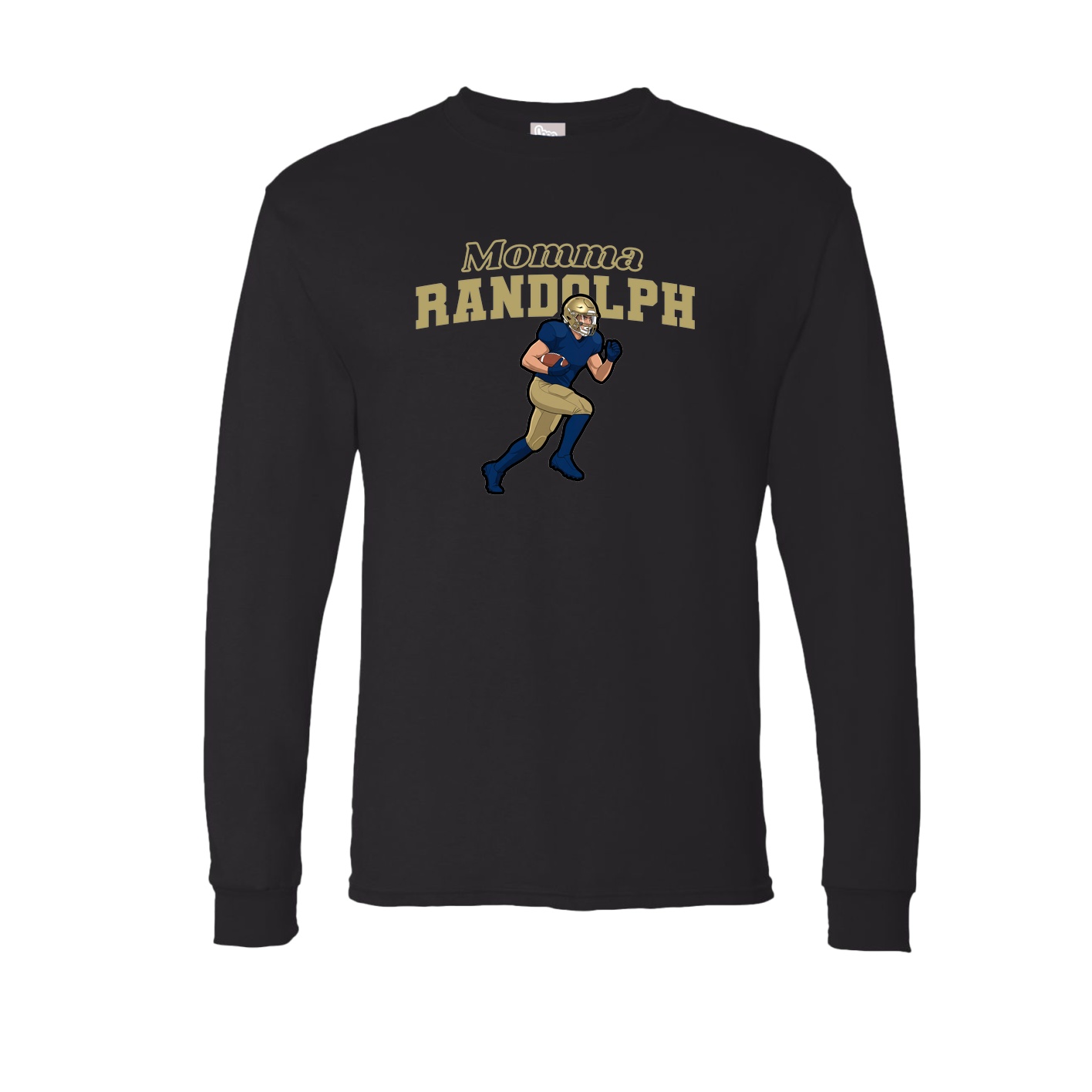 Long Sleeve Tee — Mothers Day Block in Black