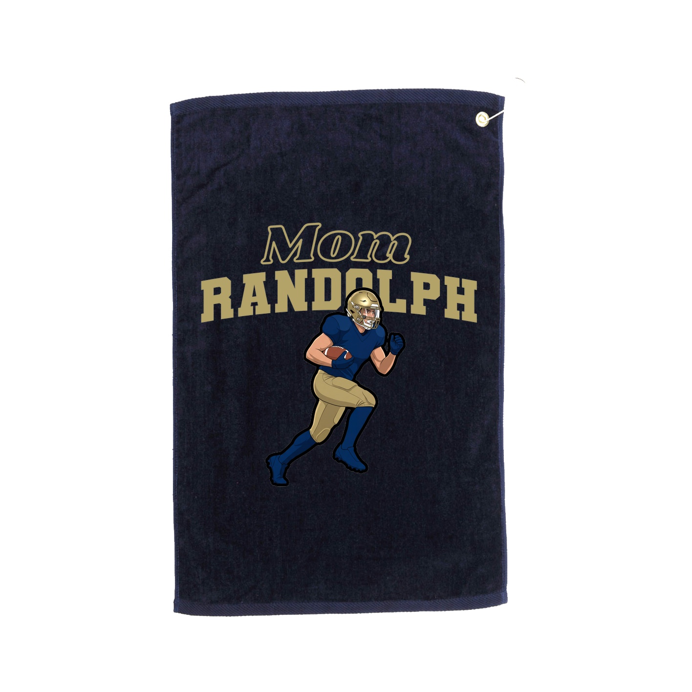 Golf Towel — Mothers Day Block in Navy