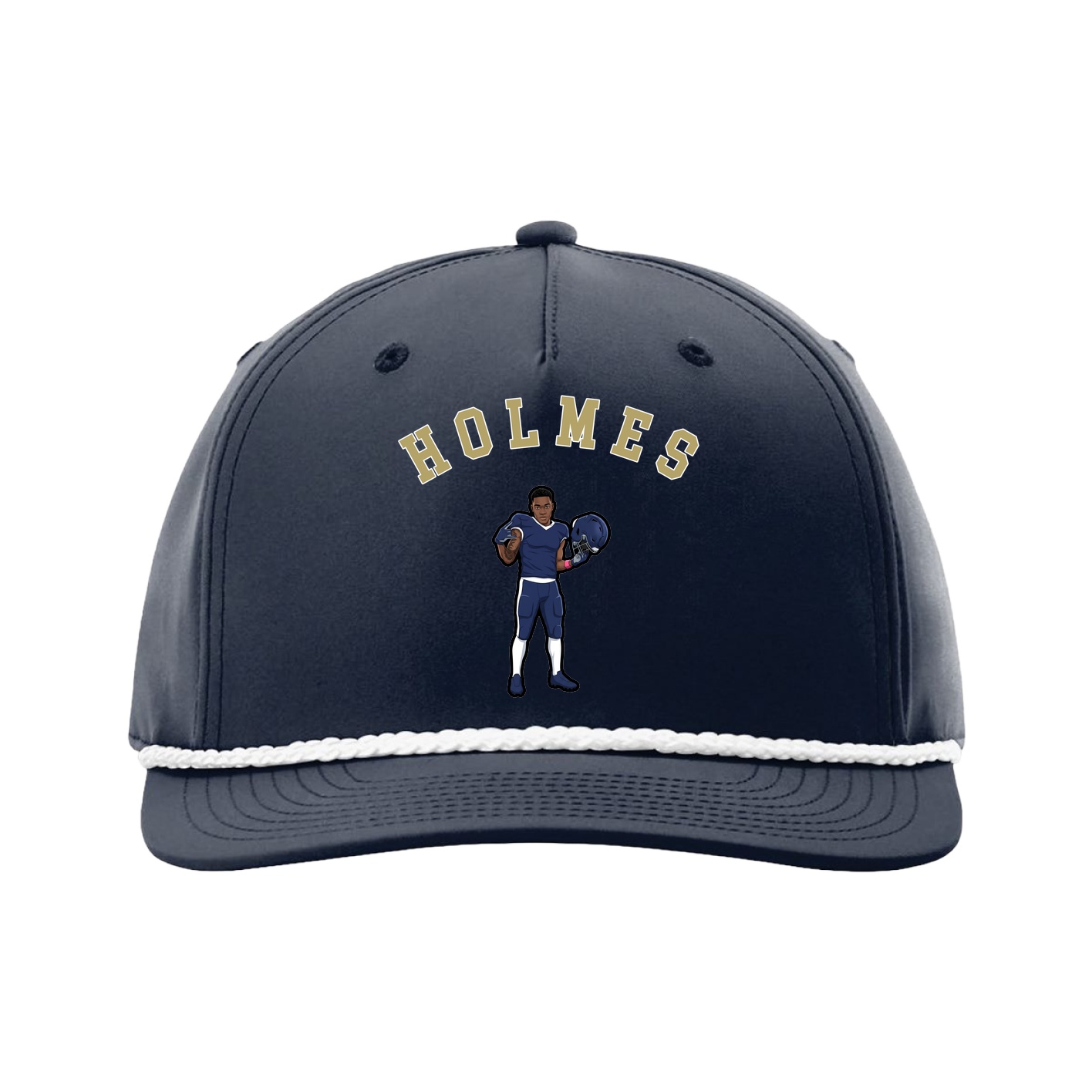 Five-Panel Classic Rope Cap — Shirsey Arch in Navy