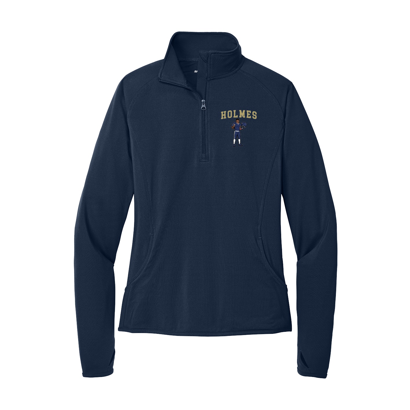 Women's Q-Zip Pullover — Shirsey in Navy