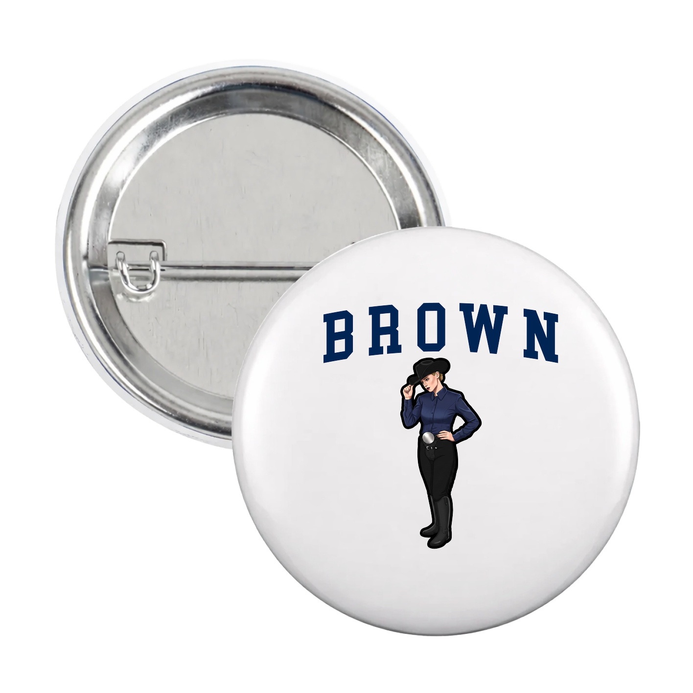 Game Day Button — Shirsey in White