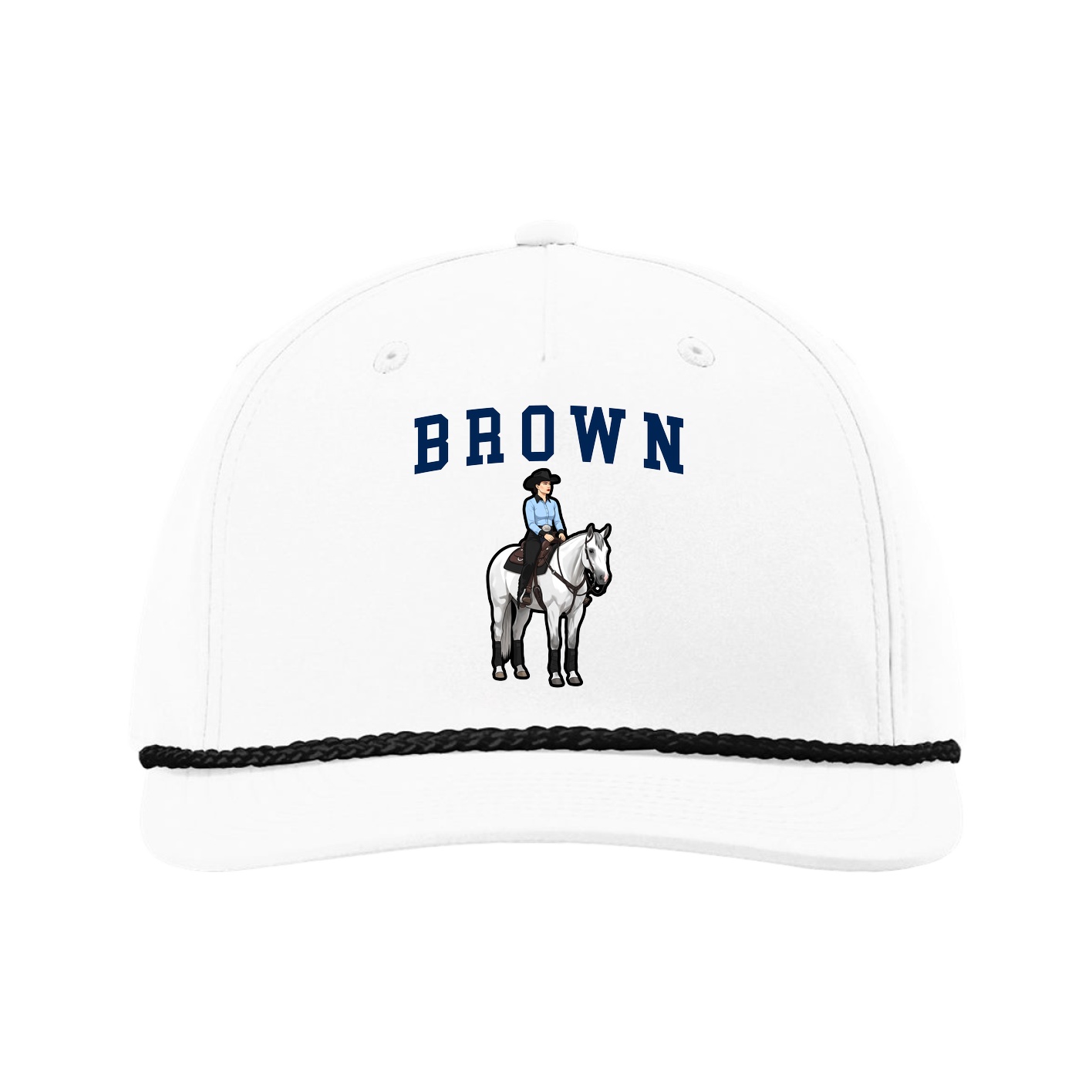 Five-Panel Classic Rope Cap — Shirsey in White