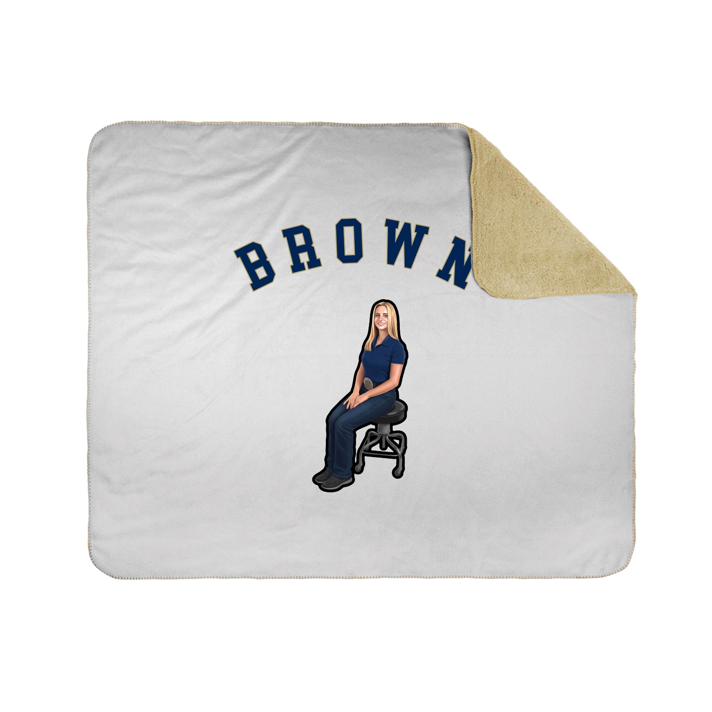 Throw Blanket — Shirsey Arch in White