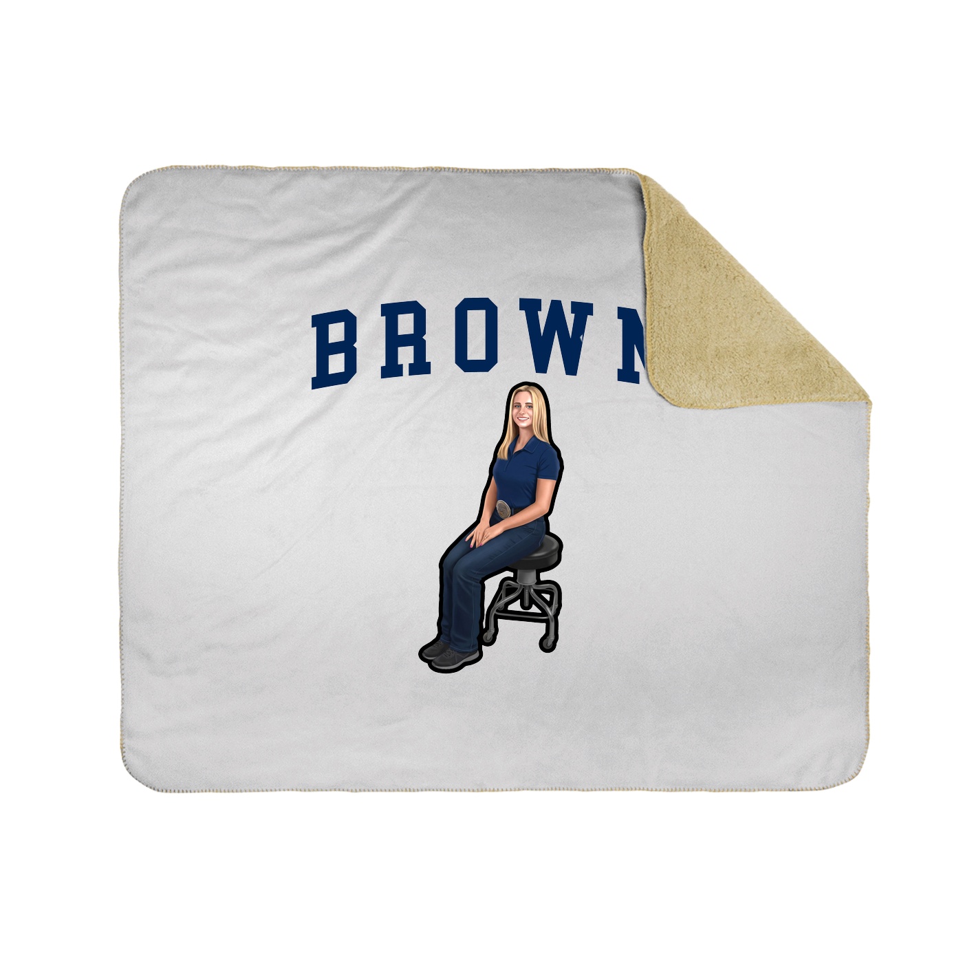 Throw Blanket — Shirsey in White