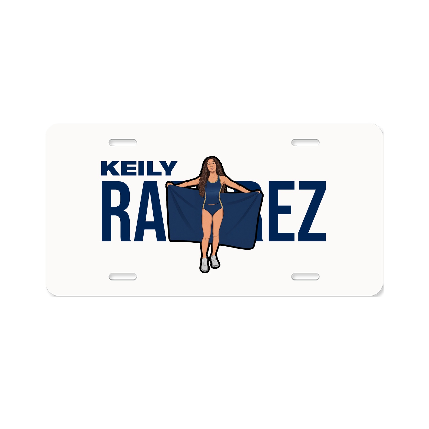 License Plate — Player Name in Classic