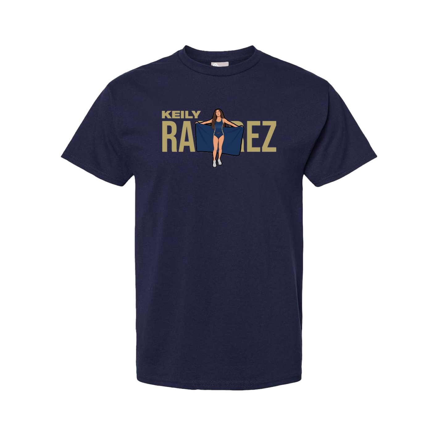Youth Tee — Player Name in Navy