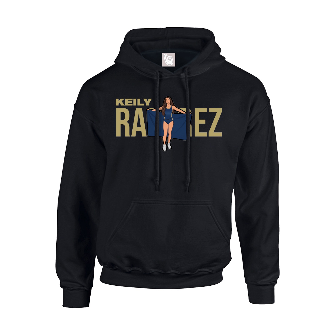 Youth Hoodie — Player Name in Black