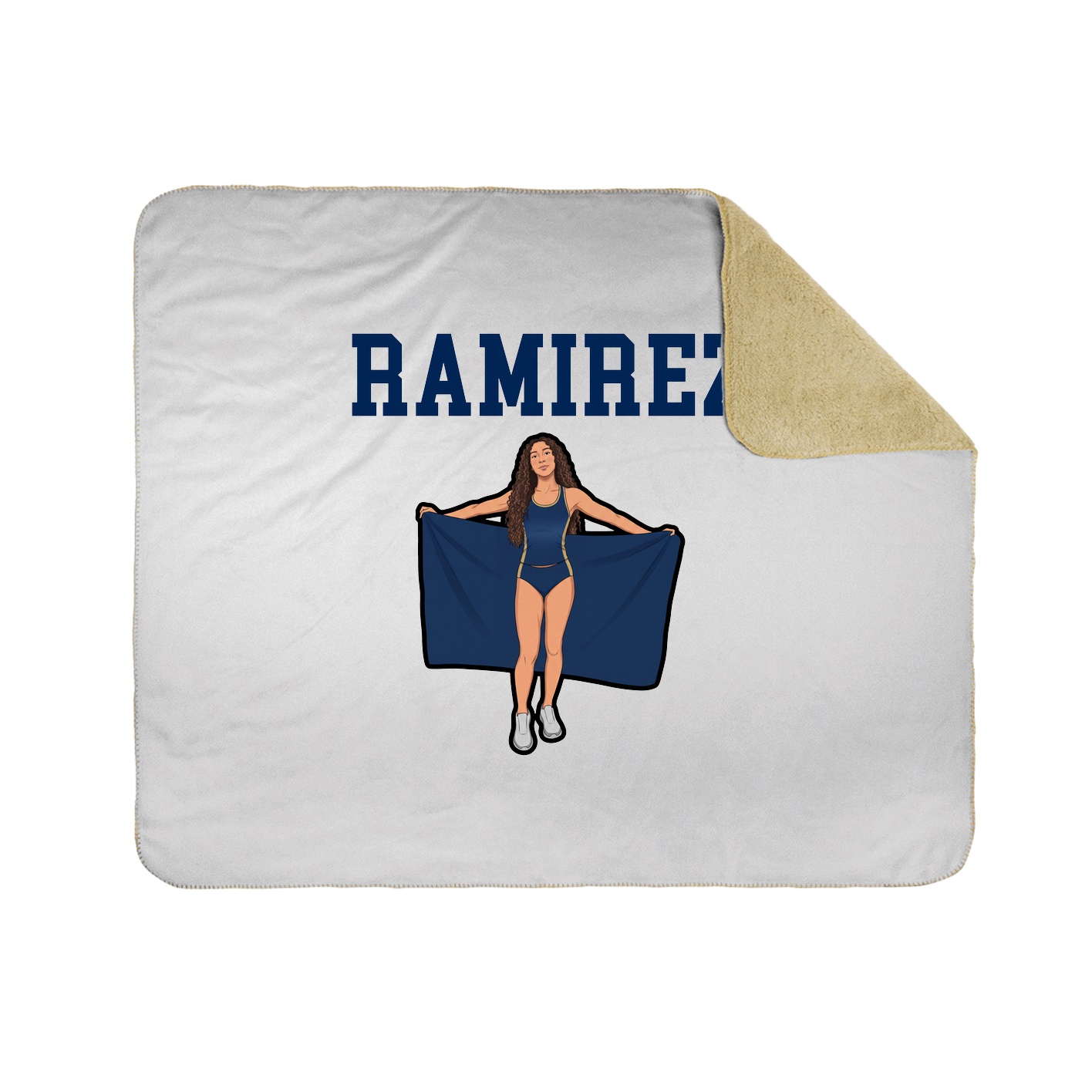 Throw Blanket — Shirsey in White