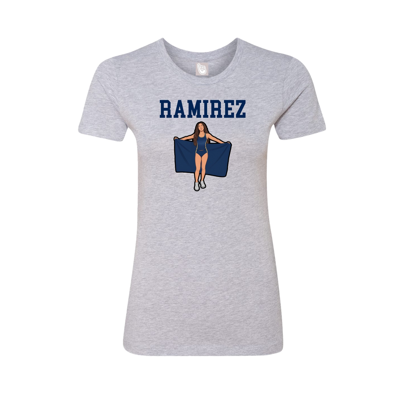 Fitted Women's Tee — Shirsey in Grey