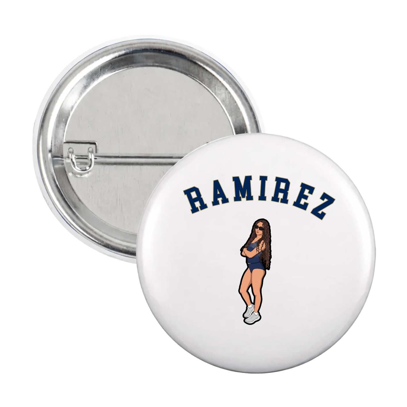 Game Day Button — Shirsey Arch in White