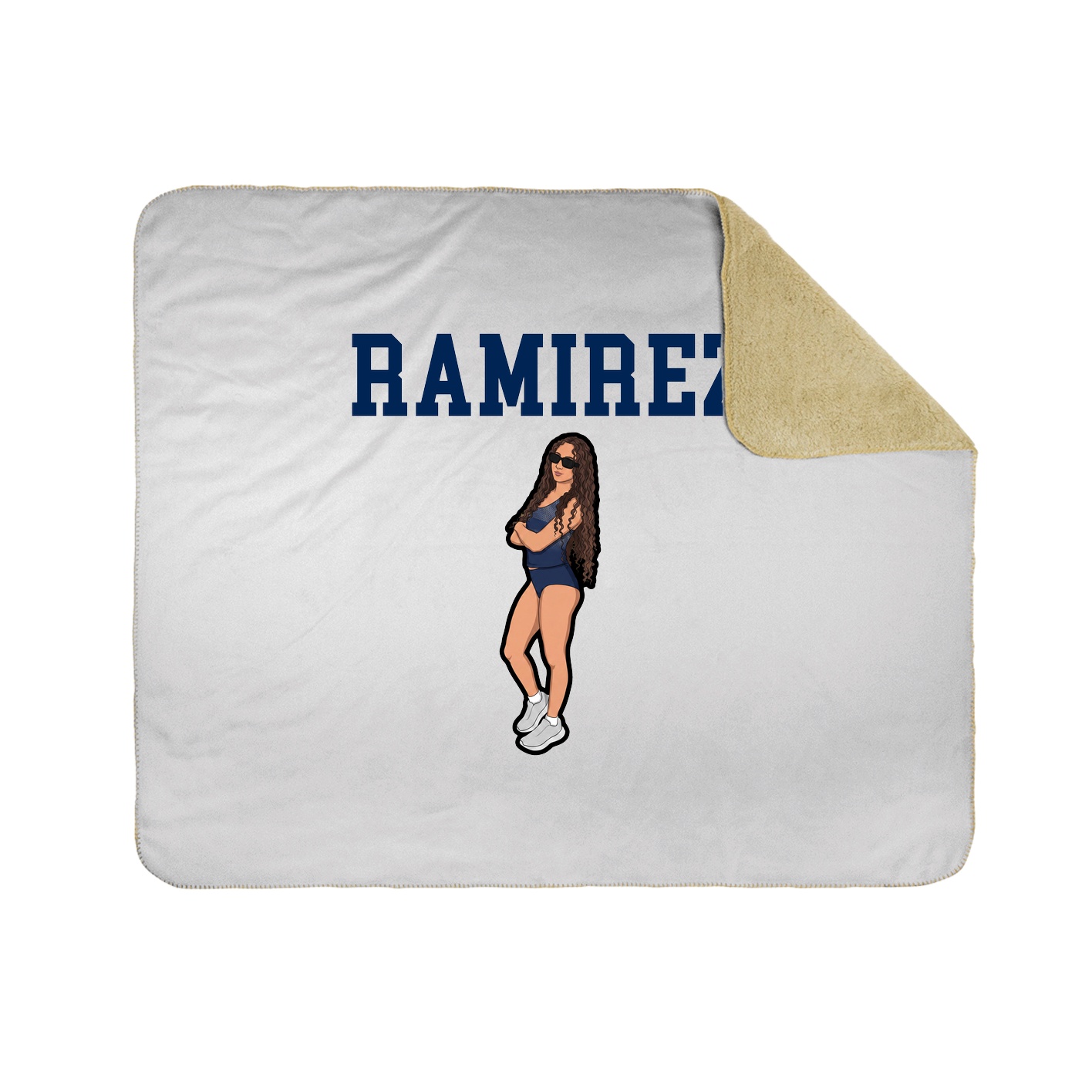 Throw Blanket — Shirsey in White