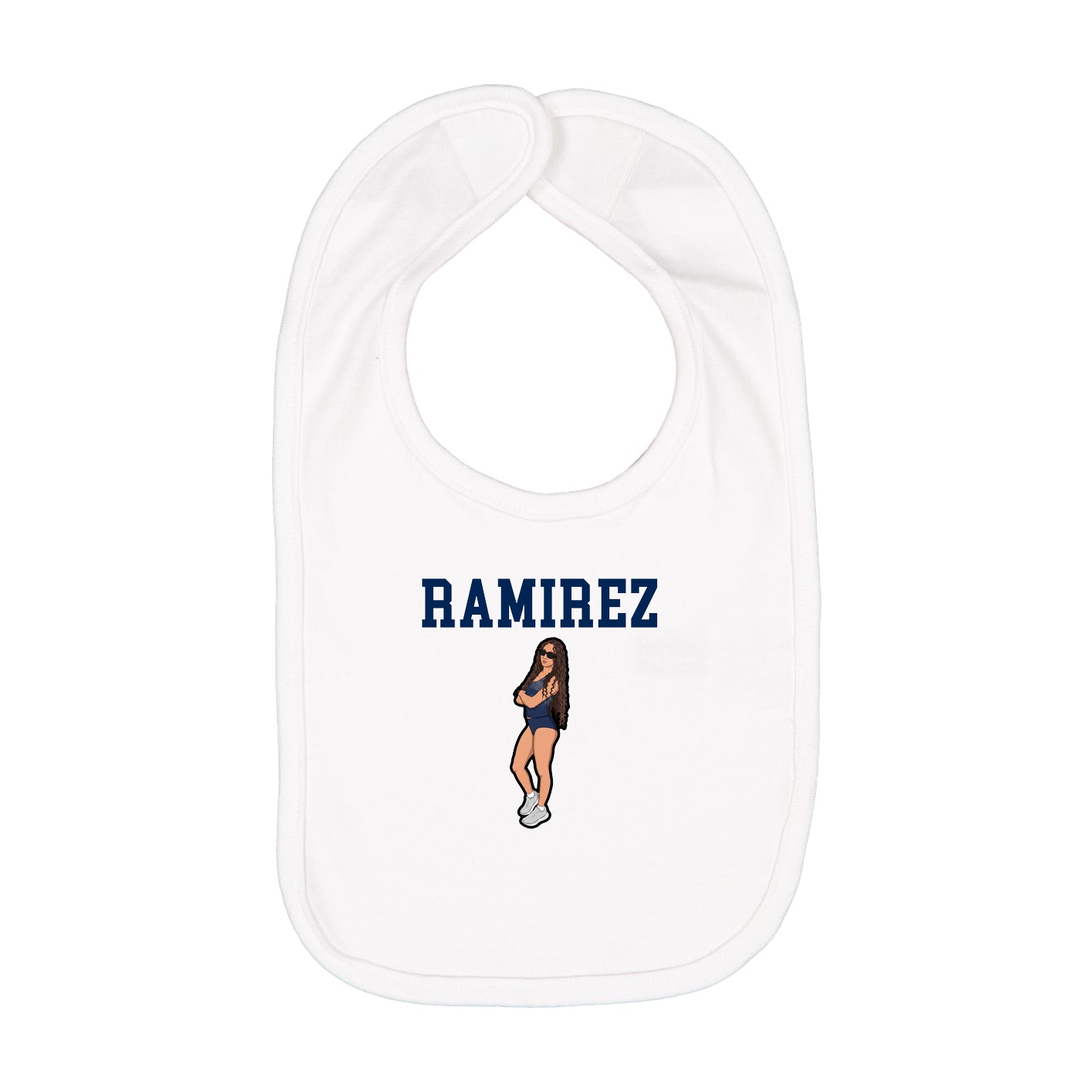 Infant Bib — Shirsey in White