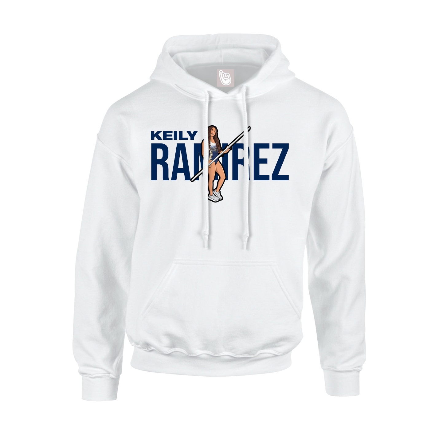 Hoodie — Player Name in White