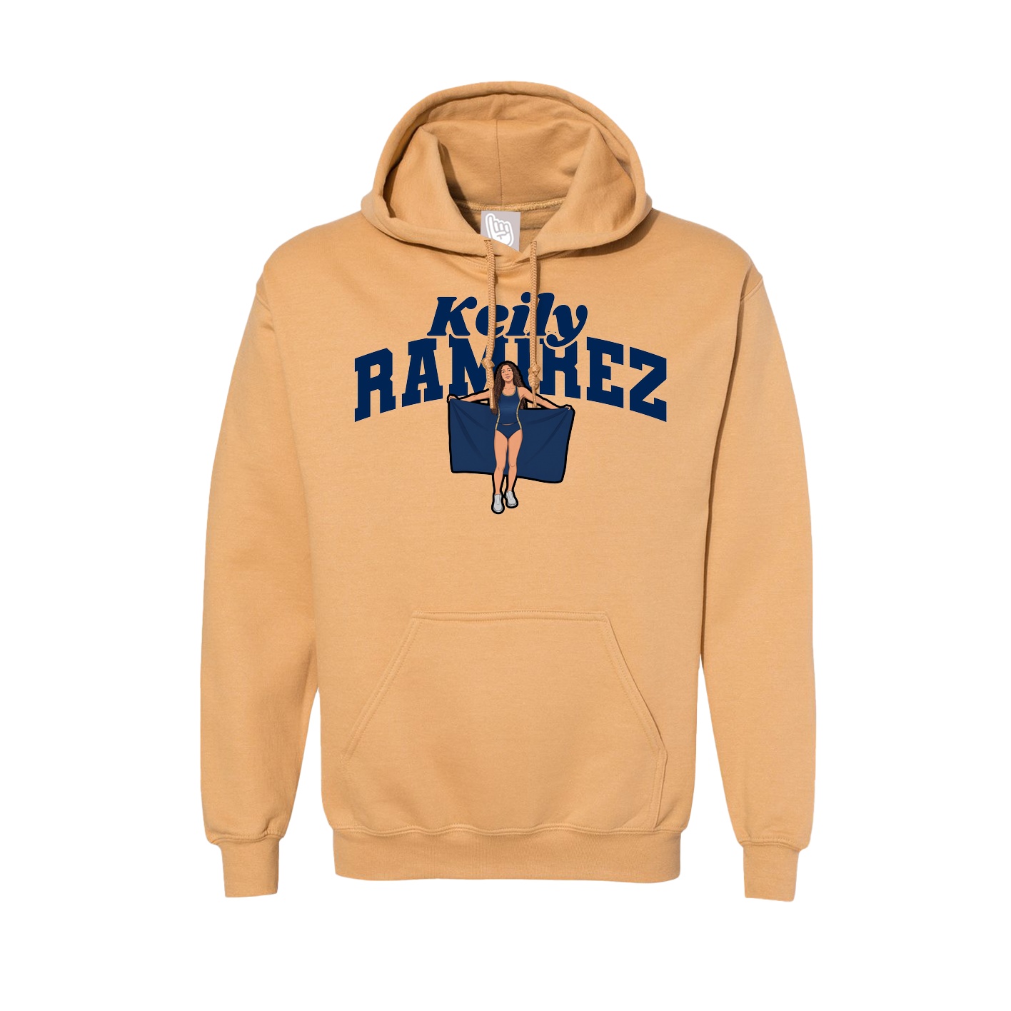 Hoodie — Signature Arch in Vegas Gold