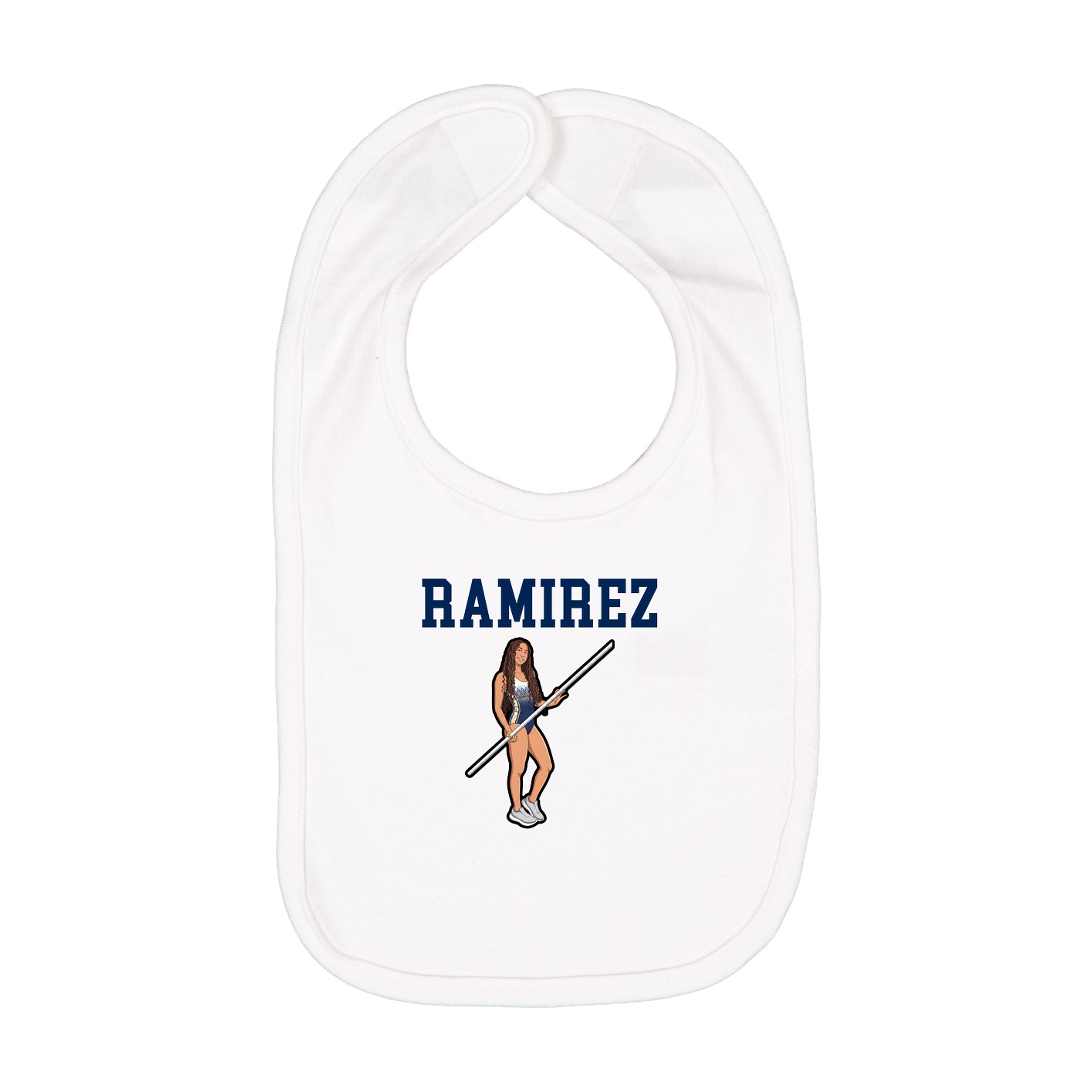 Infant Bib — Shirsey in White